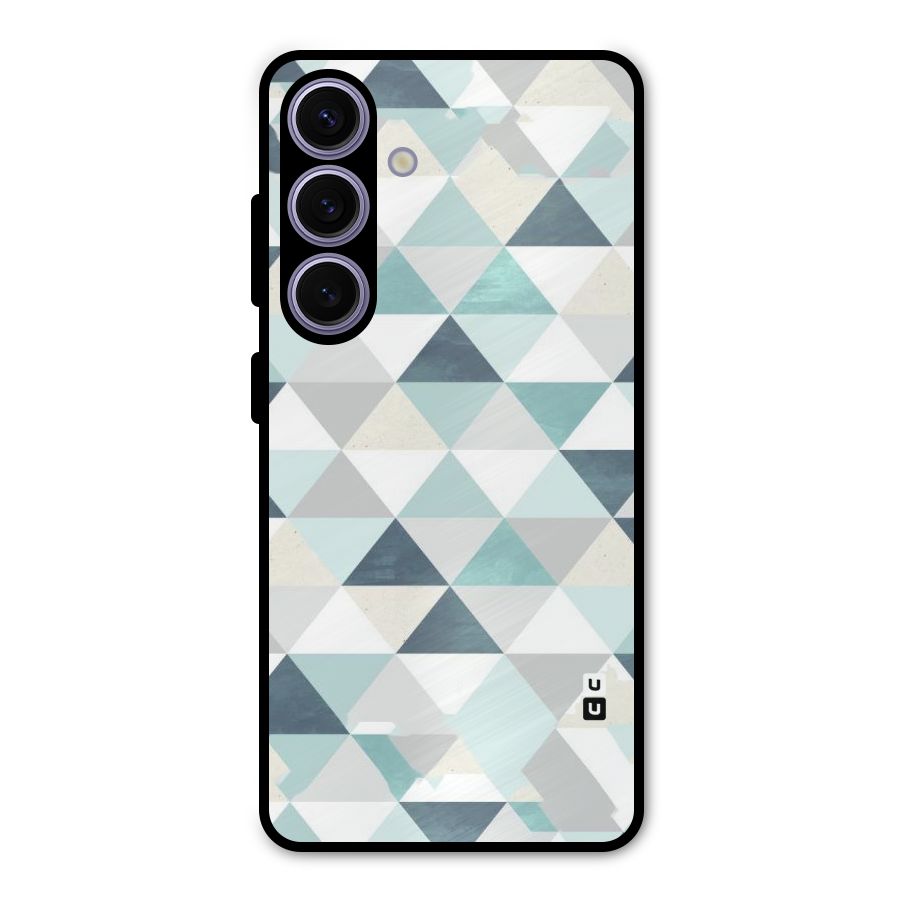 Green And Grey Pattern Metal Back Case for Galaxy S24