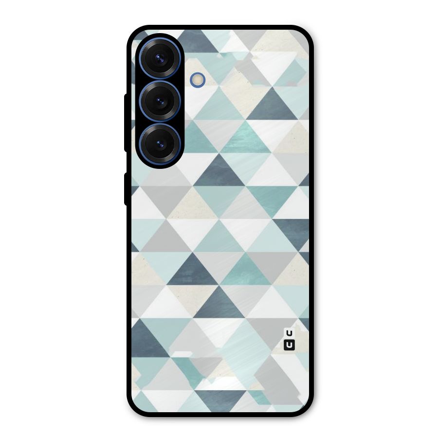 Green And Grey Pattern Metal Back Case for Galaxy S25