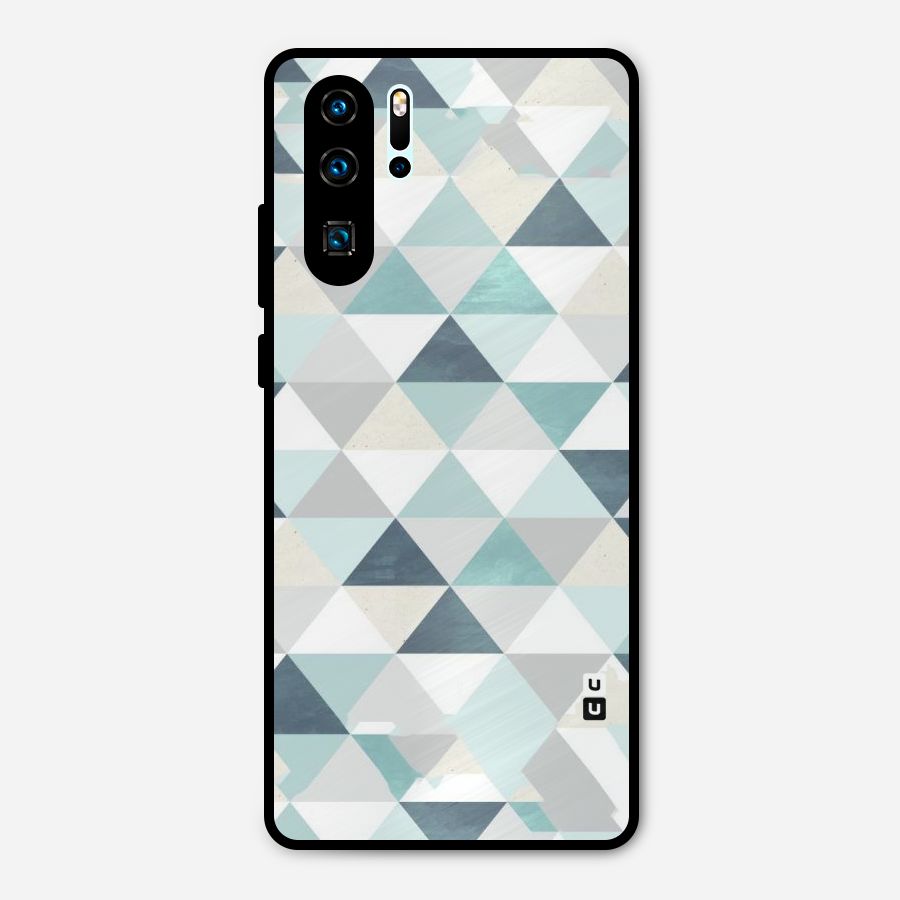 Green And Grey Pattern Metal Back Case for Huawei P30 Pro