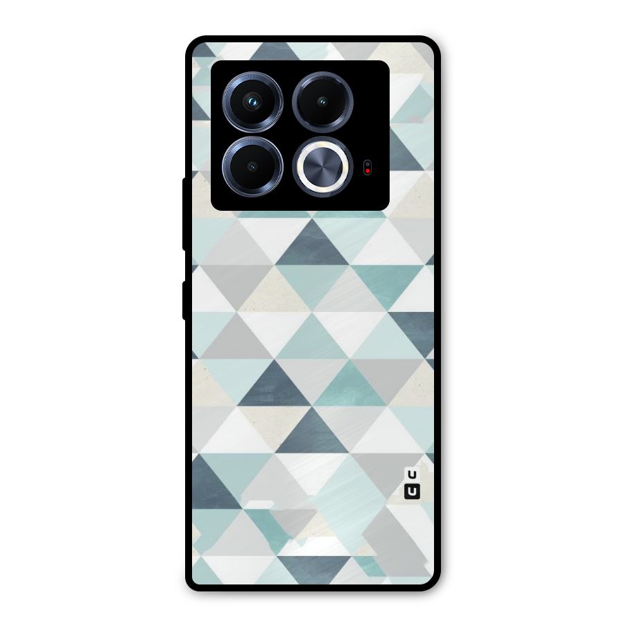 Green And Grey Pattern Metal Back Case for Infinix Note 40 5G