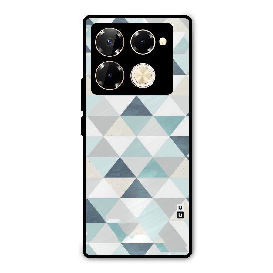 Green And Grey Pattern Metal Back Case for Infinix Note 40 Pro Plus