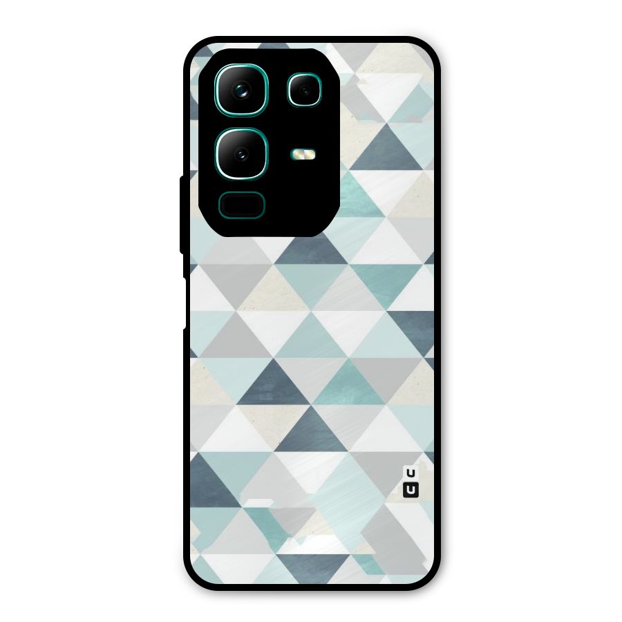Green And Grey Pattern Metal Back Case for Infinix Note 50x