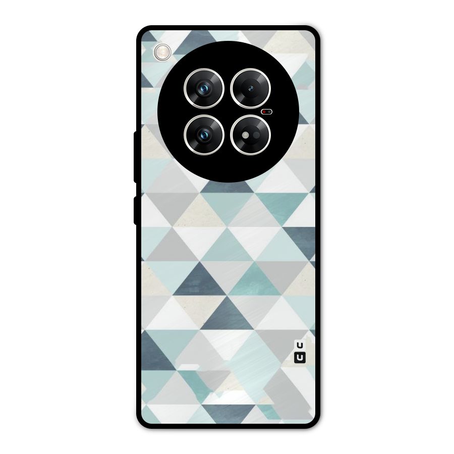 Green And Grey Pattern Metal Back Case for Infinix Zero 40 5G