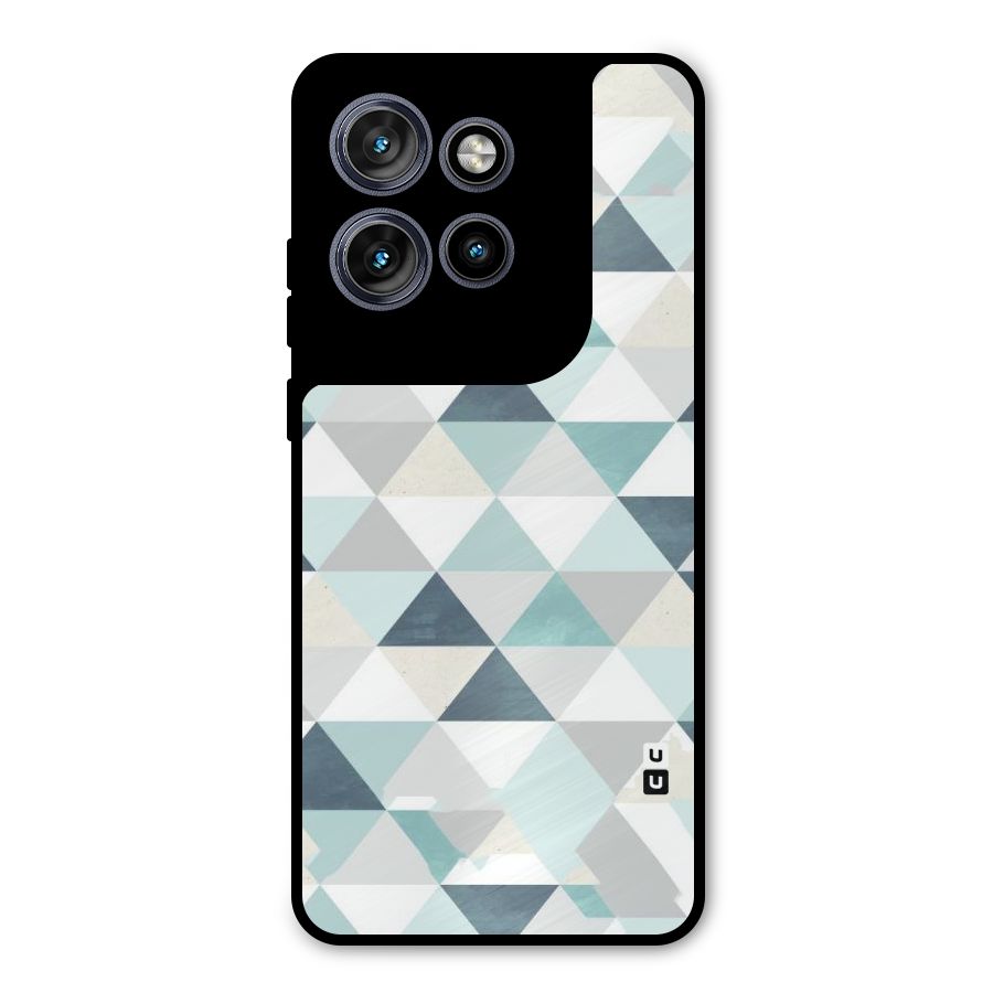 Green And Grey Pattern Metal Back Case for Motorola Edge 50 Neo