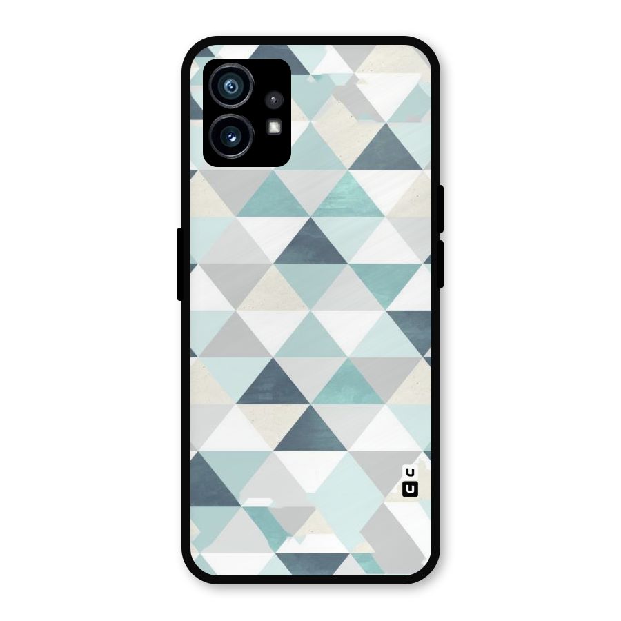 Green And Grey Pattern Metal Back Case for Nothing Phone 1