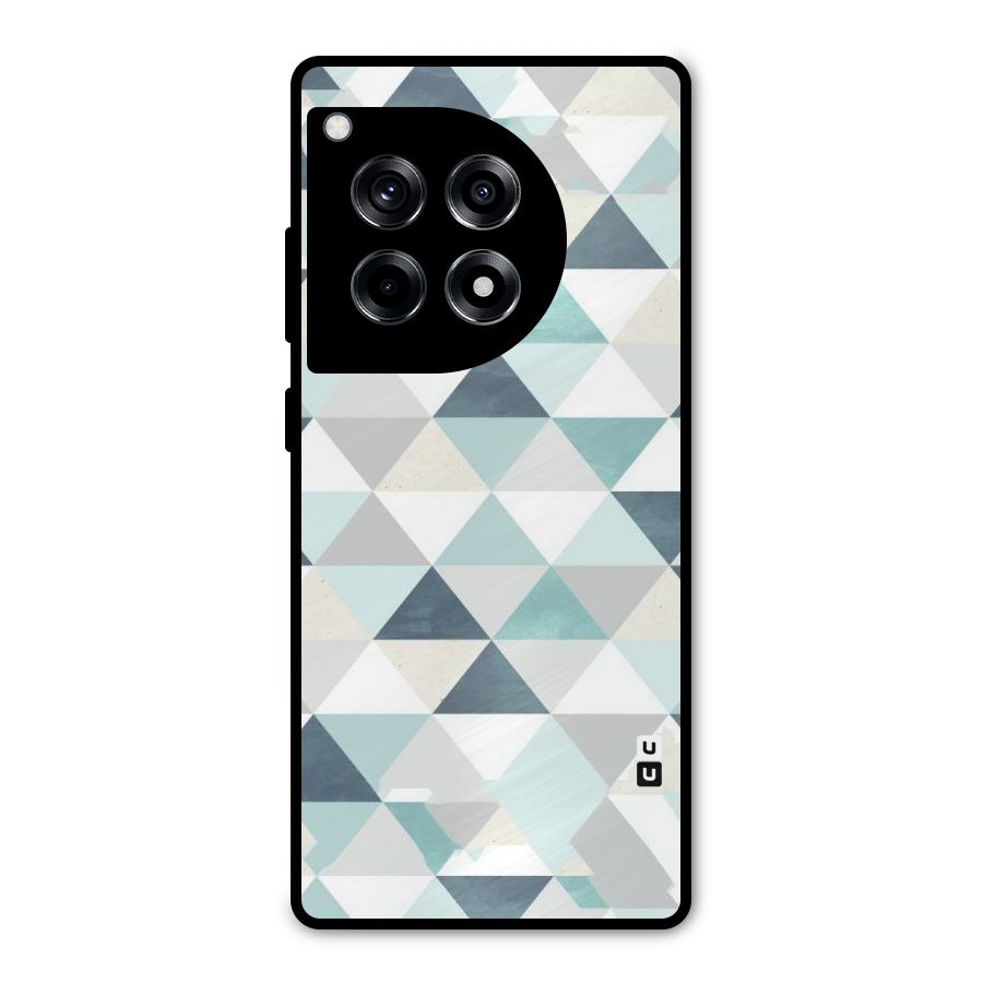 Green And Grey Pattern Metal Back Case for OnePlus 12R