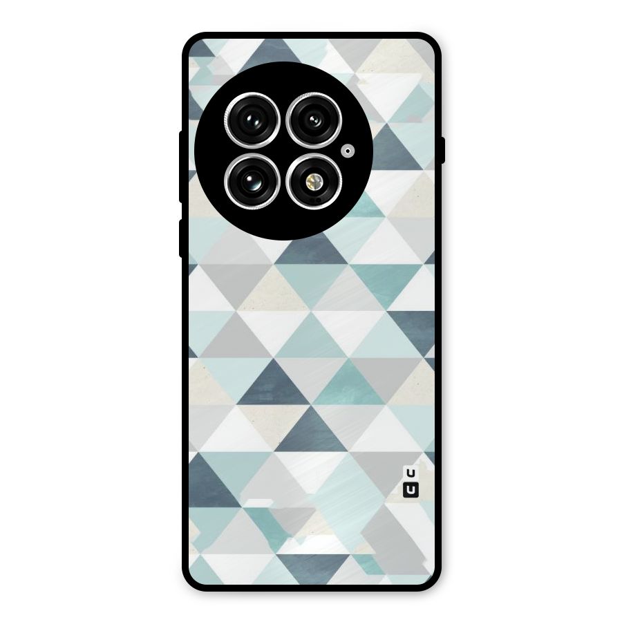 Green And Grey Pattern Metal Back Case for OnePlus 13
