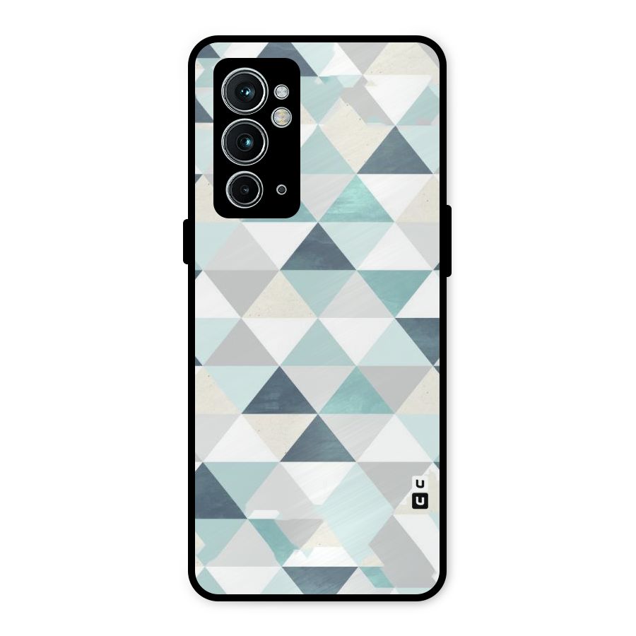 Green And Grey Pattern Metal Back Case for OnePlus 9RT 5G