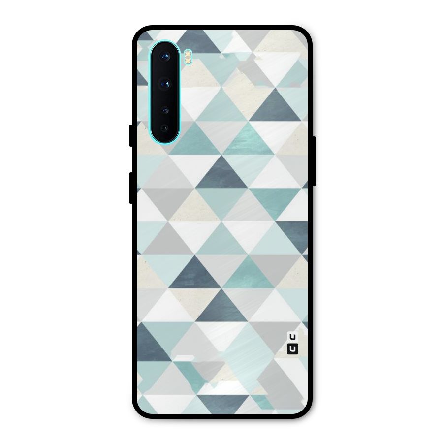 Green And Grey Pattern Metal Back Case for OnePlus Nord