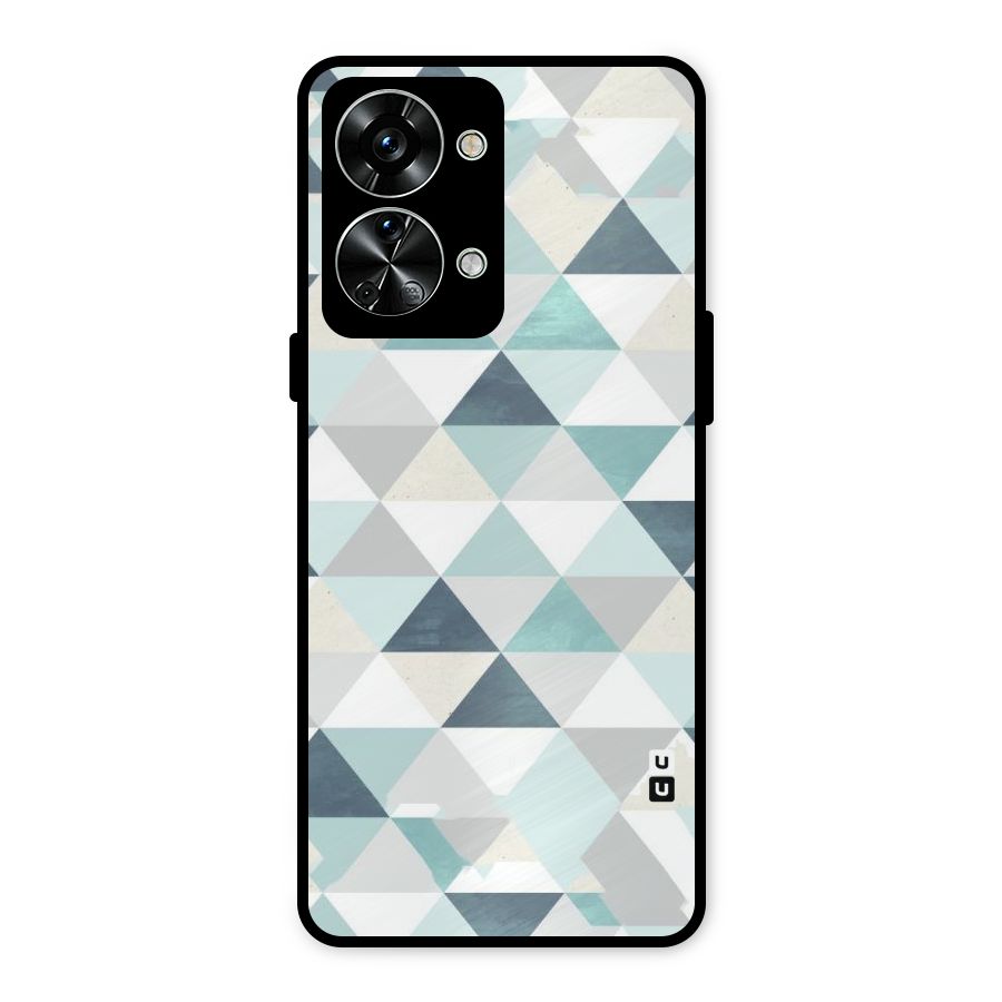 Green And Grey Pattern Metal Back Case for OnePlus Nord 2T