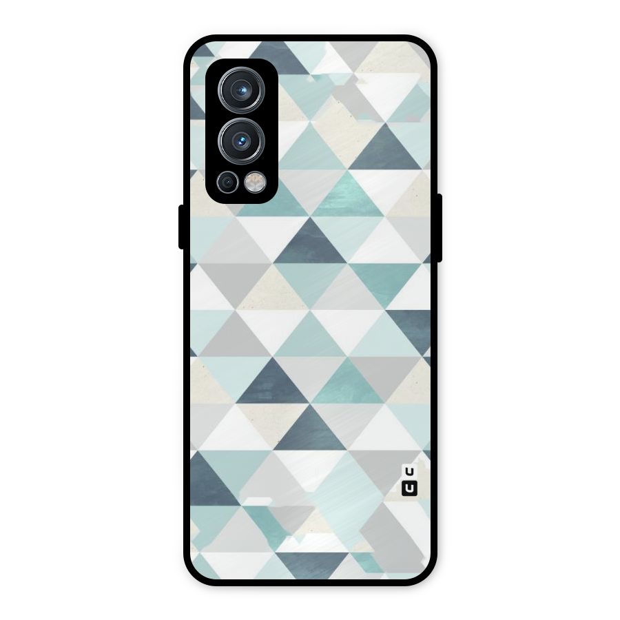 Green And Grey Pattern Metal Back Case for OnePlus Nord 2 5G