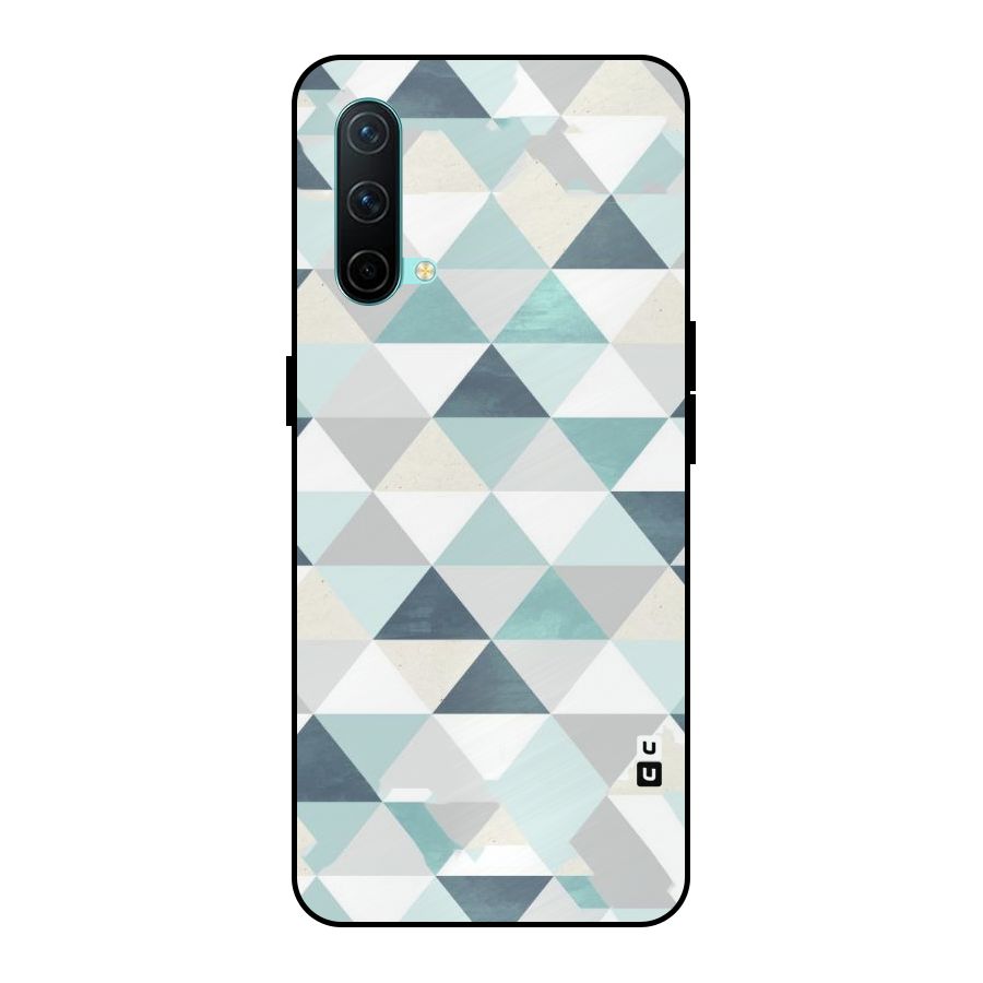 Green And Grey Pattern Metal Back Case for OnePlus Nord CE 5G