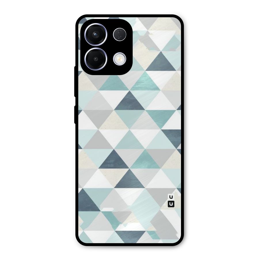 Green And Grey Pattern Metal Back Case for Oppo K13