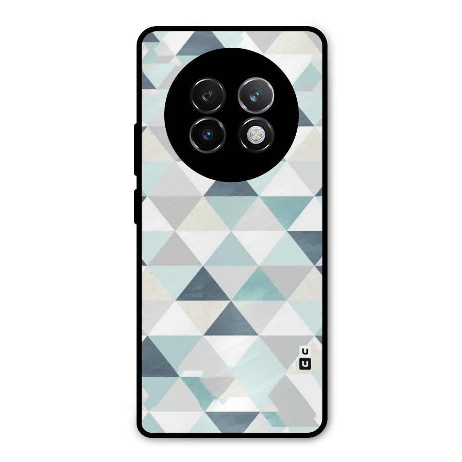 Green And Grey Pattern Metal Back Case for Realme 13 Plus