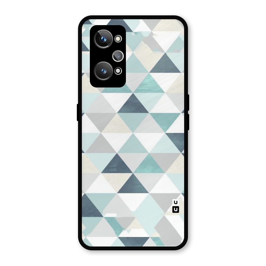 Green And Grey Pattern Metal Back Case for Realme GT 2