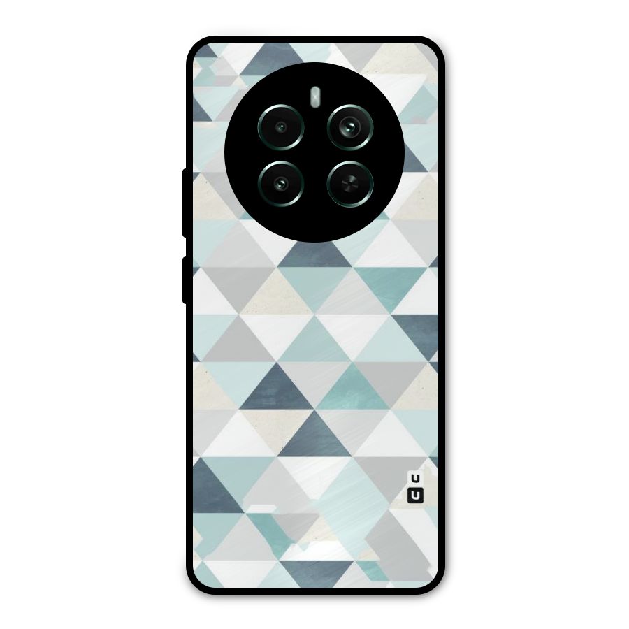 Green And Grey Pattern Metal Back Case for Realme Narzo 70 Pro