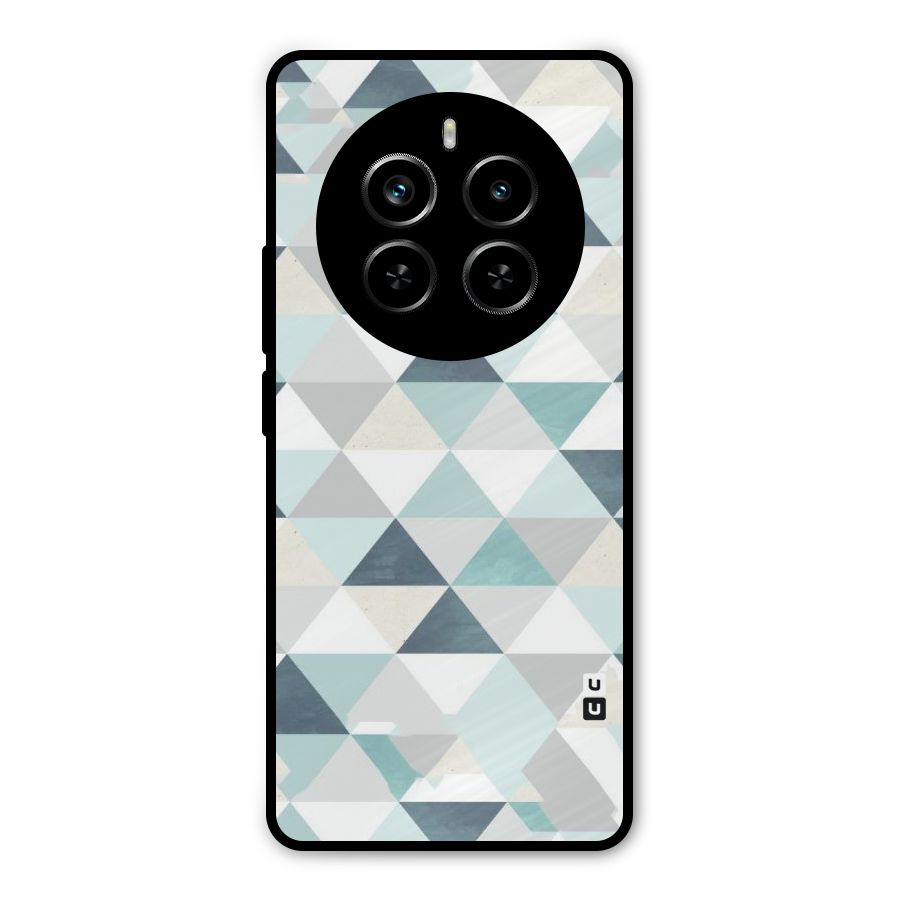 Green And Grey Pattern Metal Back Case for Realme P1 Pro
