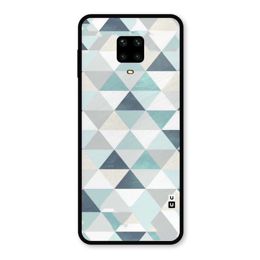 Green And Grey Pattern Metal Back Case for Redmi Note 9 Pro