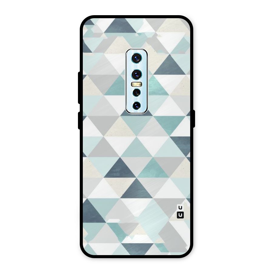 Green And Grey Pattern Metal Back Case for Vivo V17 Pro