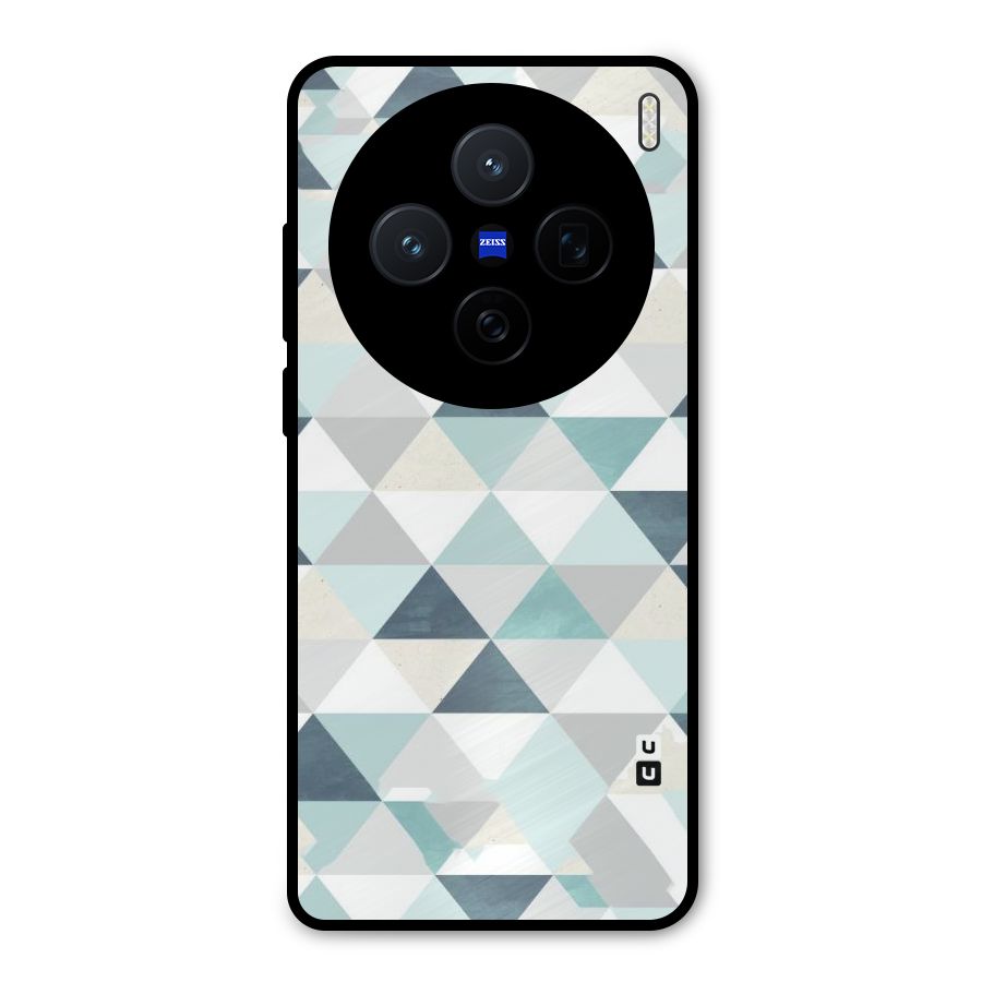 Green And Grey Pattern Metal Back Case for Vivo X200
