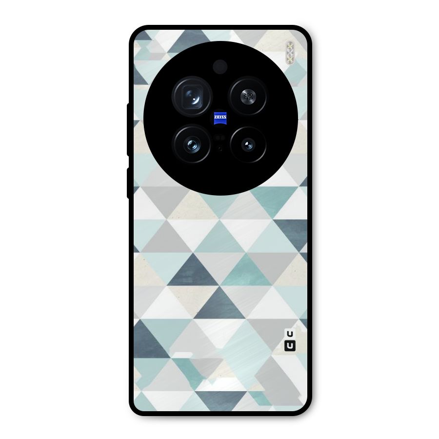 Green And Grey Pattern Metal Back Case for Vivo X200 Pro