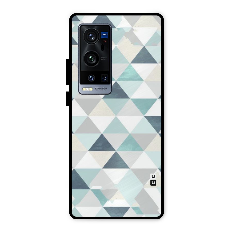 Green And Grey Pattern Metal Back Case for Vivo X60 Pro Plus
