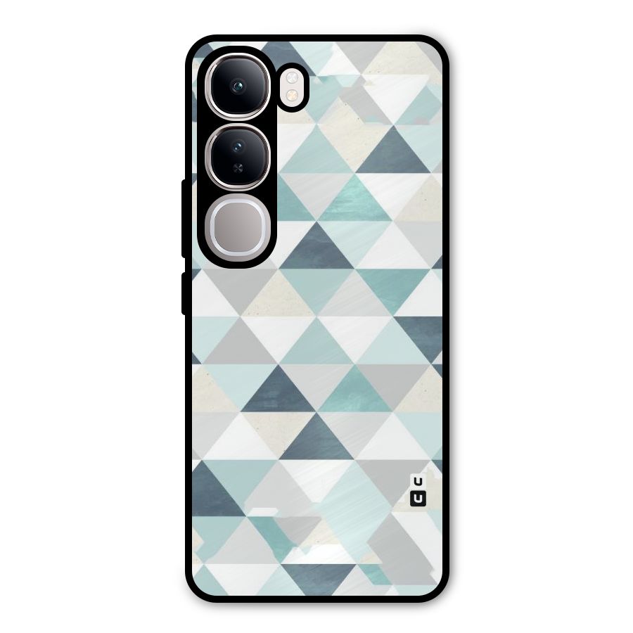Green And Grey Pattern Metal Back Case for Vivo Y300