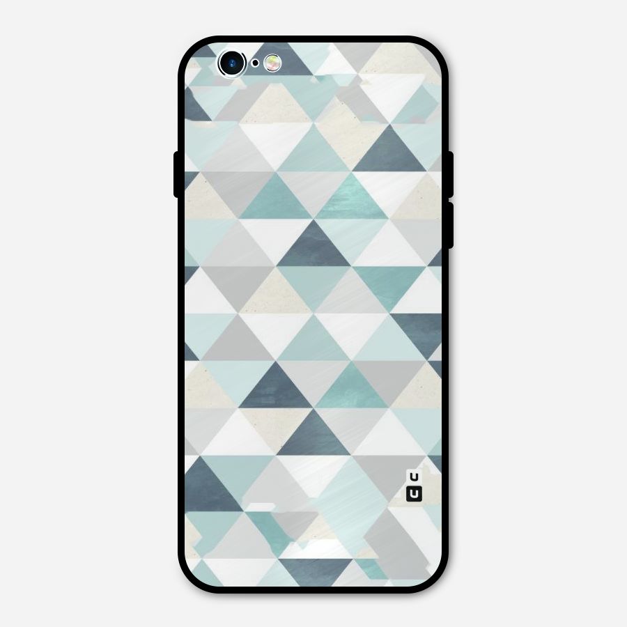Green And Grey Pattern Metal Back Case for iPhone 6 6s