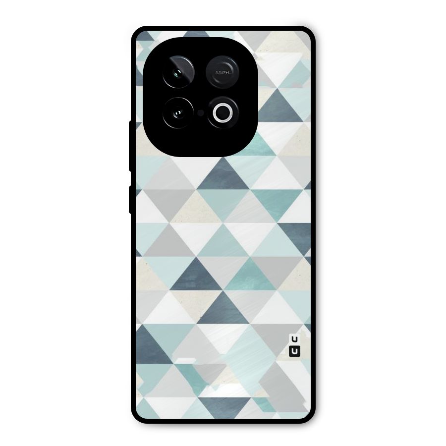Green And Grey Pattern Metal Back Case for iQOO Neo 10