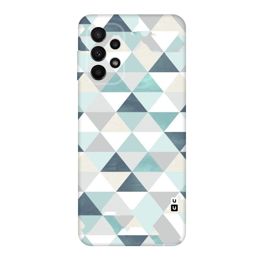 Green And Grey Pattern Original Polycarbonate Back Case for Galaxy A23