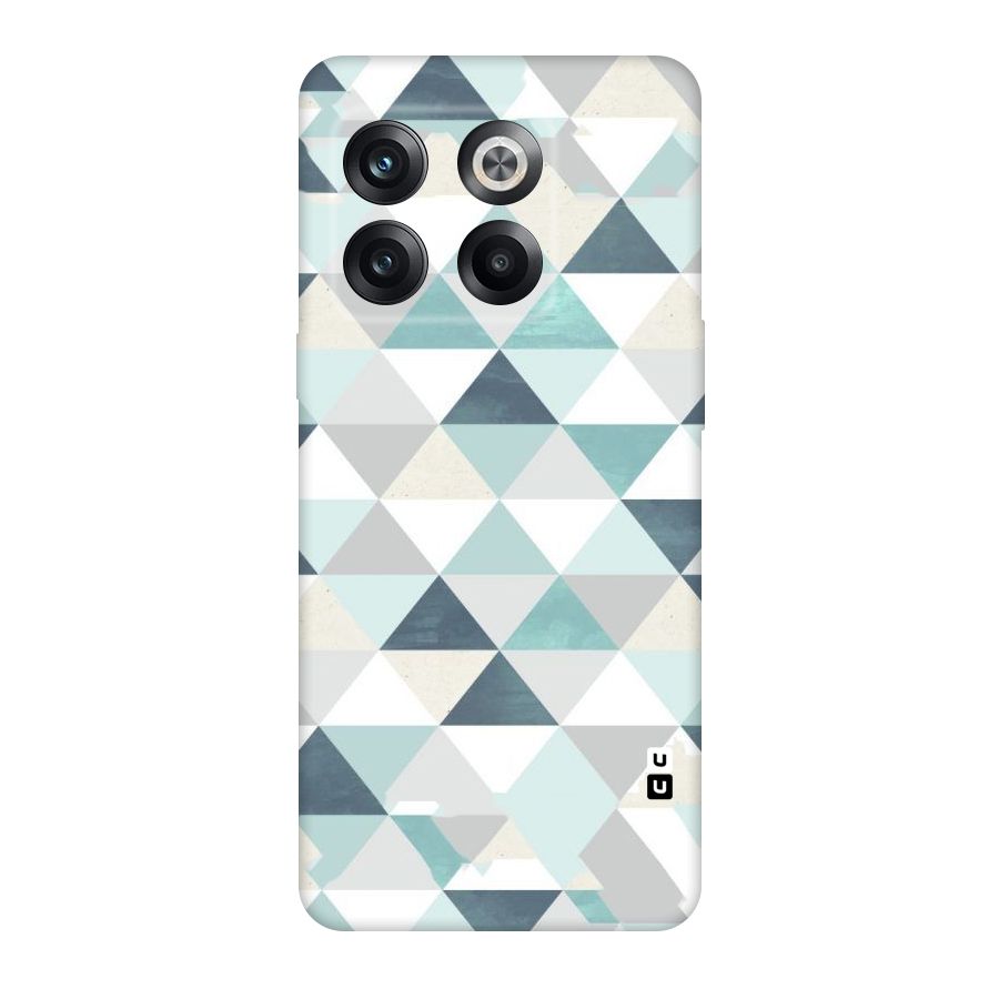 Green And Grey Pattern Original Polycarbonate Back Case for OnePlus 10T