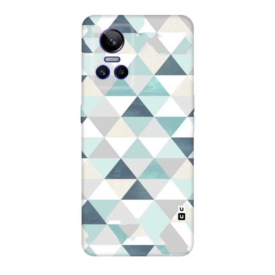 Green And Grey Pattern Original Polycarbonate Back Case for Realme GT Neo 3