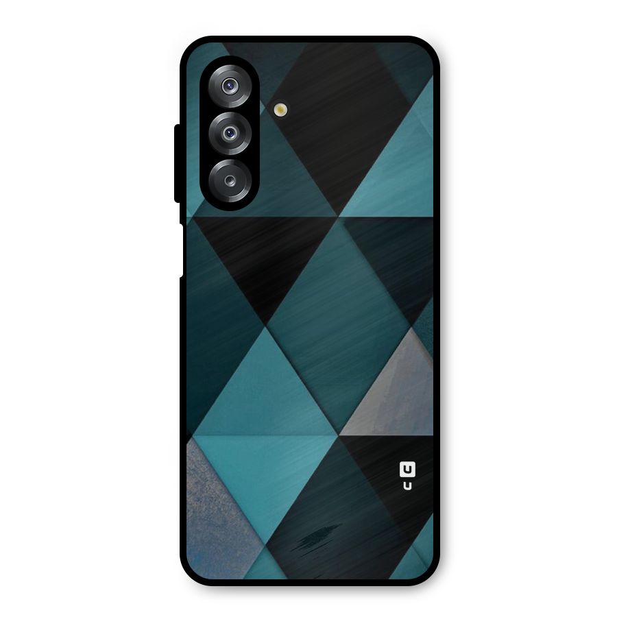 Green Black Shapes Metal Back Case for Galaxy A26