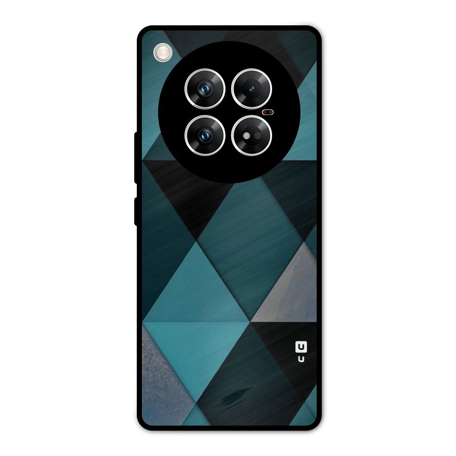 Green Black Shapes Metal Back Case for Infinix Zero 40 5G