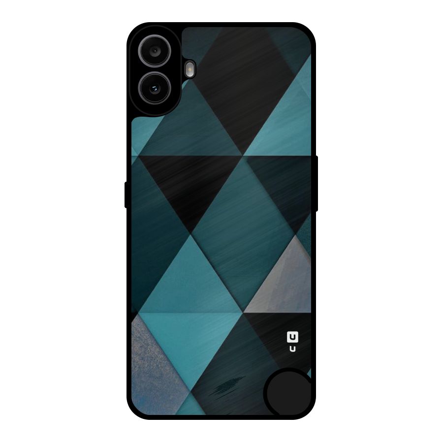 Green Black Shapes Metal Back Case for Nothing CMF Phone 1