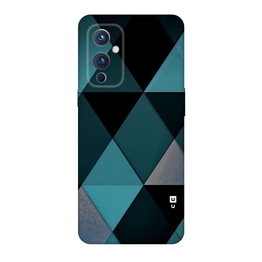 Green Black Shapes Original Polycarbonate Back Case for OnePlus 9