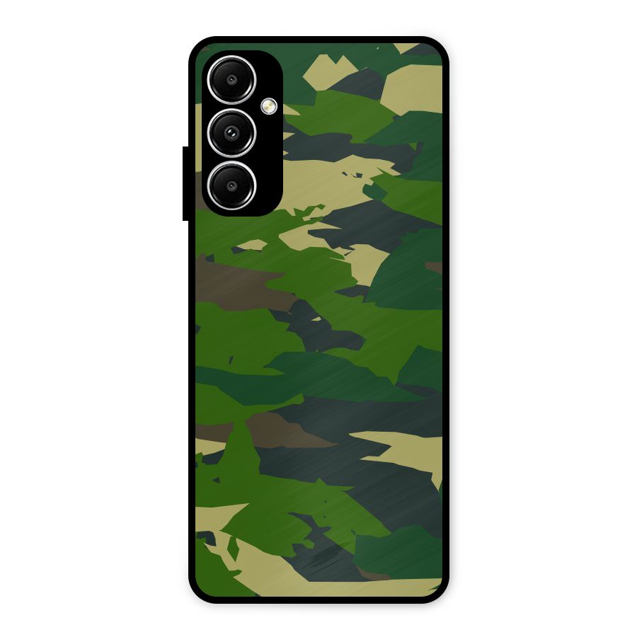 Green Camouflage Army Metal Back Case for Galaxy A05s