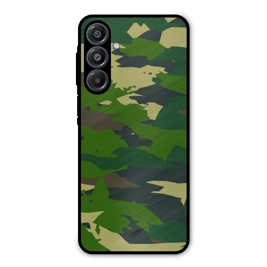 Green Camouflage Army Metal Back Case for Galaxy A16 5G