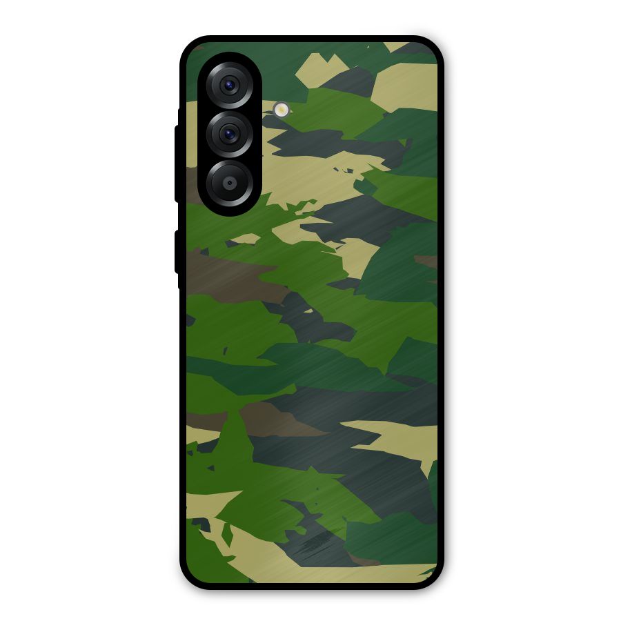 Green Camouflage Army Metal Back Case for Galaxy A36