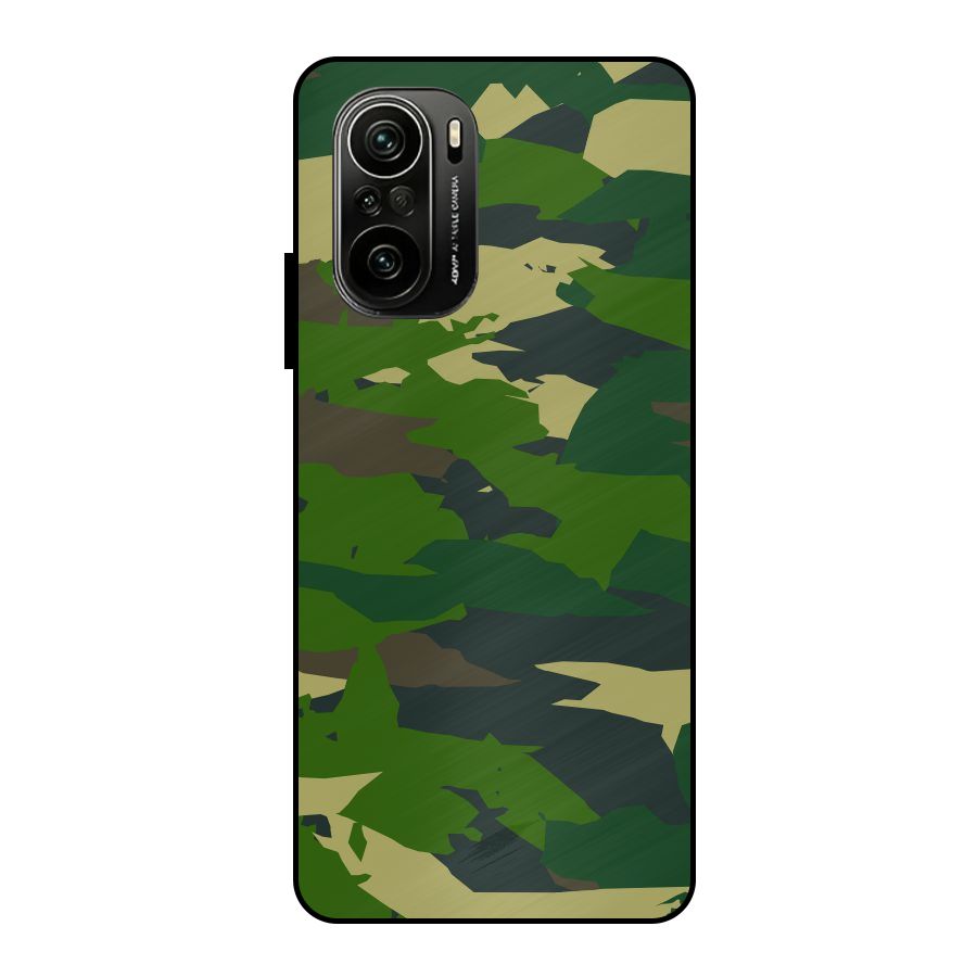 Green Camouflage Army Metal Back Case for Mi 11x