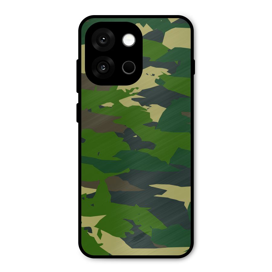 Green Camouflage Army Metal Back Case for OnePlus 13s