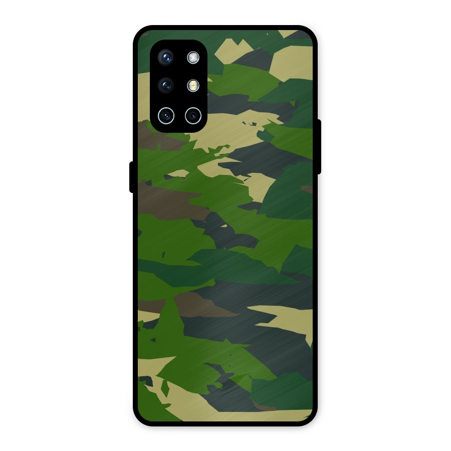 Green Camouflage Army Metal Back Case for OnePlus 9R