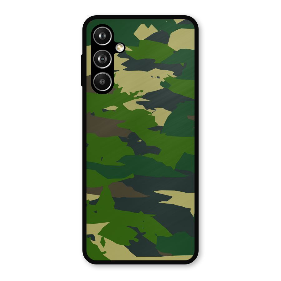 Green Camouflage Army Metal Back Case for Samsung Galaxy M54