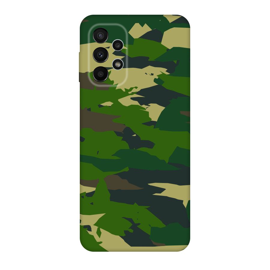 Green Camouflage Army Original Polycarbonate Back Case for Galaxy A23