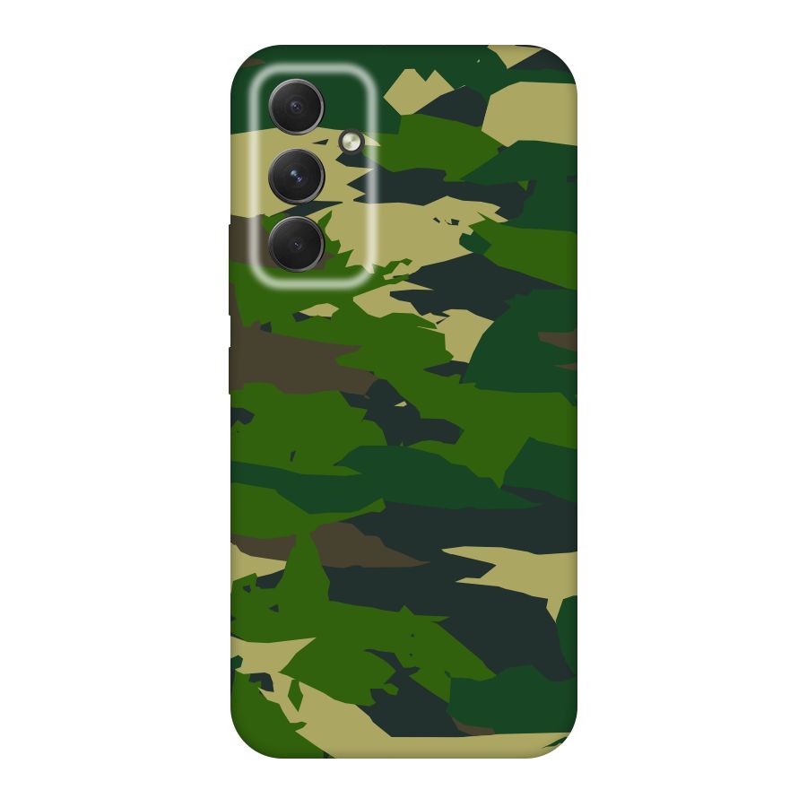 Green Camouflage Army Original Polycarbonate Back Case for Galaxy A54