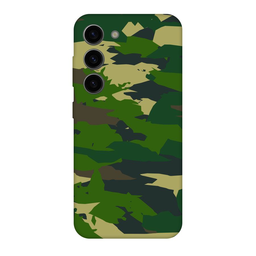 Green Camouflage Army Original Polycarbonate Back Case for Galaxy S23