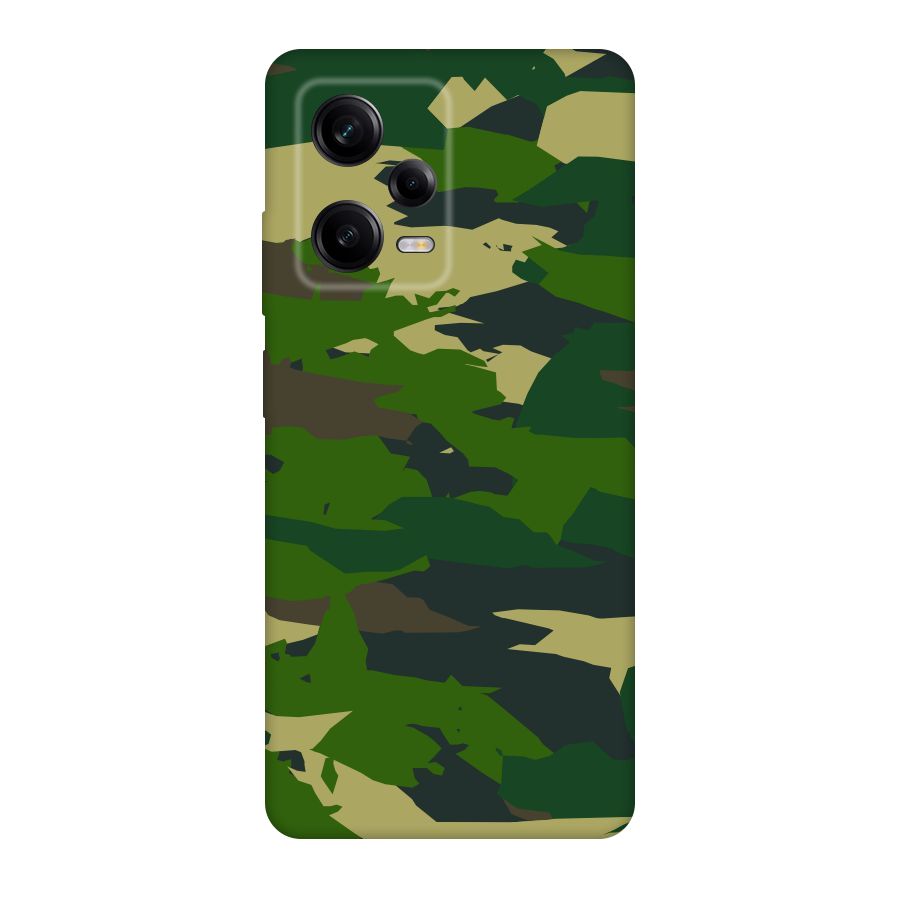 Green Camouflage Army Original Polycarbonate Back Case for Redmi Note 12 Pro