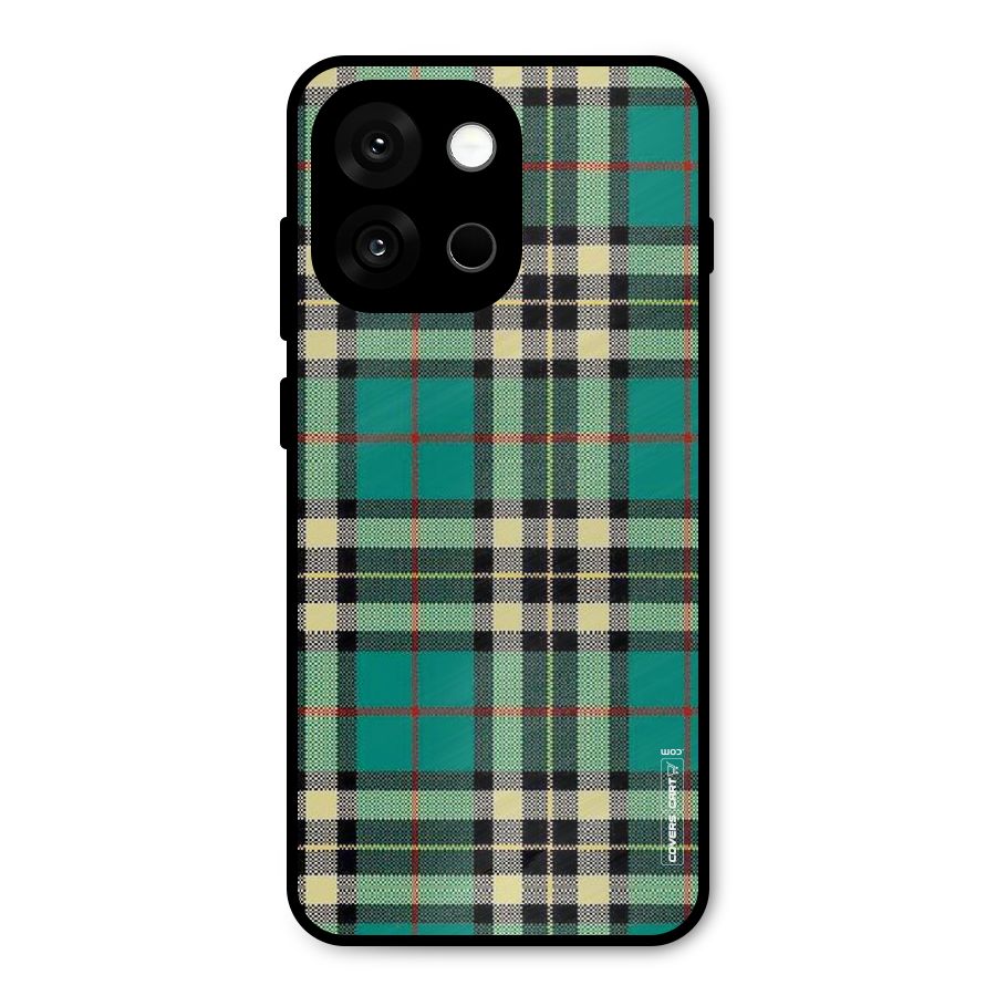 Green Check Metal Back Case for OnePlus 13s