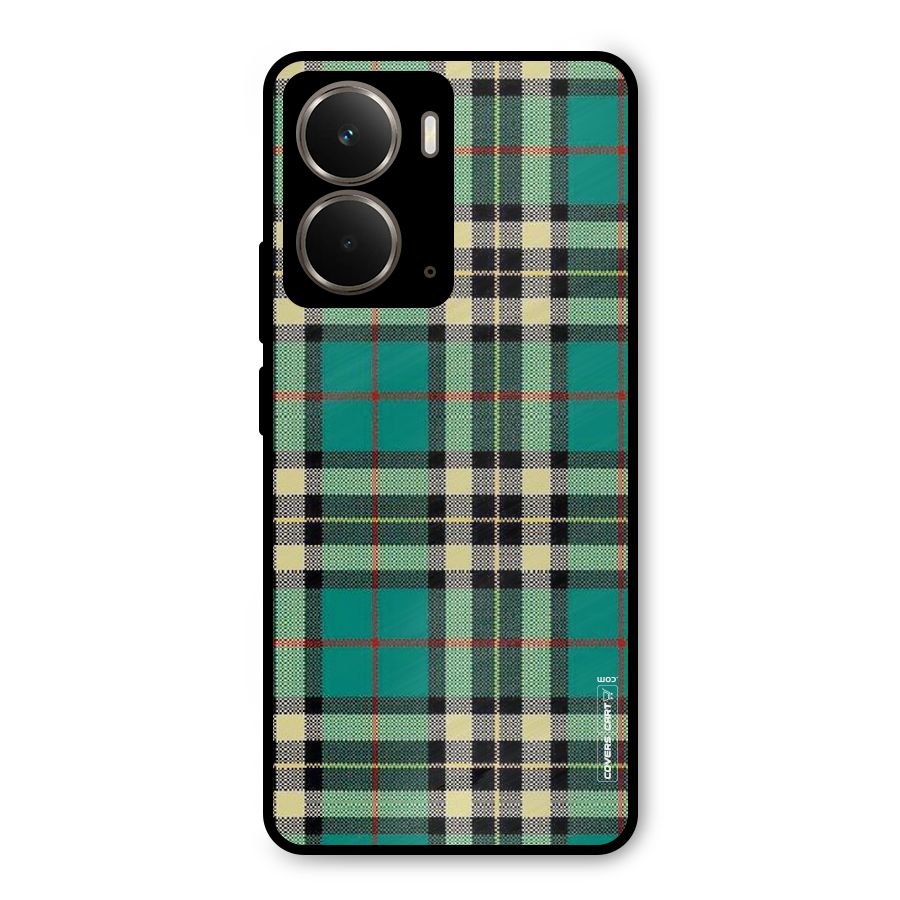Green Check Metal Back Case for Realme P3