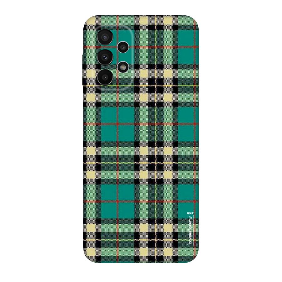 Green Check Original Polycarbonate Back Case for Galaxy A23